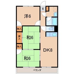 ロイヤルレジデンス１号館  ５０３の物件間取画像